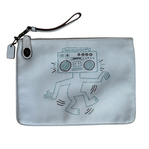 Coach X Keith Haring Turnlock Wristlet 30 Limited Edition Collaboration